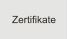 Zertifikate